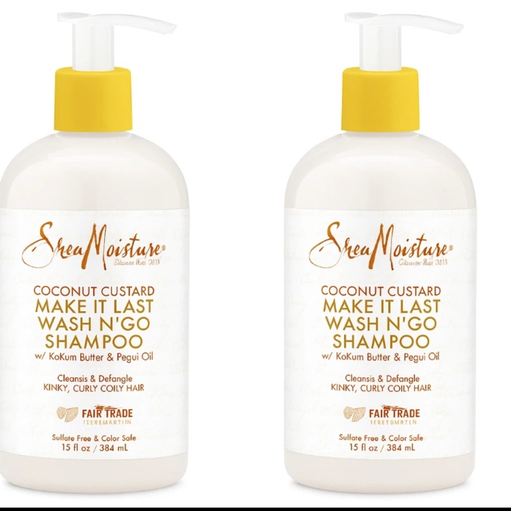Shea Moisture Coconut Custard Shampoo - White and Yellow